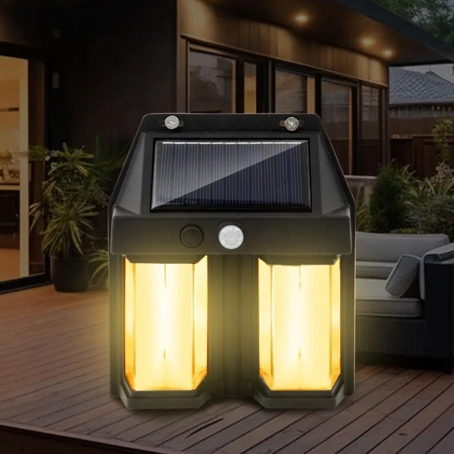 Lámpara Solar Pared Sensor De Movimiento
